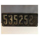 1921 Illinois license plate