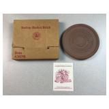 Longanberger Button Basket Brick - pottery