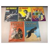 (5) vintage magazines