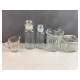 (5) piece glass group