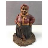 Black Americana solid folk art statur