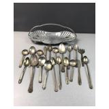 Silver plate table ware and serving dish