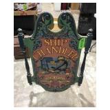 Ornate Man Cave Ship Chandler wall hanging decor