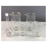 Glass salvage from a high school science classroom