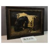 Antique framed art