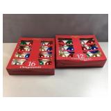 (2) boxes Christmas ornaments