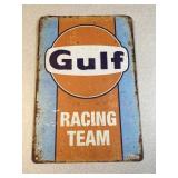 Modern Gulf oil racing decor sign