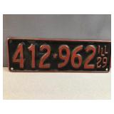 1929 Illinois license plate