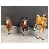 (3) horse figuresm largest is Bryer identified