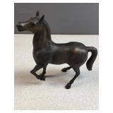 Solid cast iron horse art piece