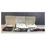(3) Winross Semis with original boxes