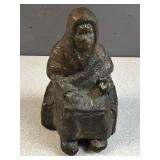 Solid metal Art deco folk art figure