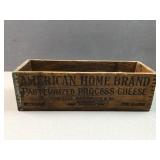 Vintage American Home Brand wood cheese box