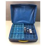 Hot Wheels carry case and few cars
