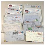 circa 1973 Air mail letters to Peoria IL