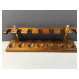 Wood pipe collectors rack