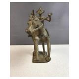 Folk art cast metal mid century figure