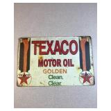 Modern repopulate Texaco tin decor sign