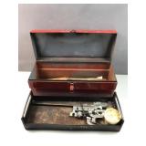 metal tool box & contents