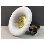 vintage ceramic & brass shower head