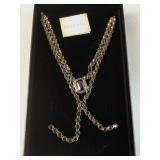 Heidi Daus 2 piece necklace set smoky topaz with
