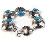 Jay King sterling silver & copper turquoise stone