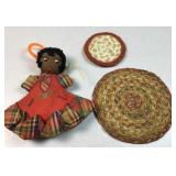Home made hot pad & doll
