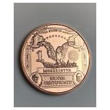 $1 Silver Certificate design 1 oz .999 copper roun