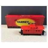 Red caboose Varney HO train car