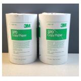 (2) rolls 3M 370 copy paper