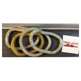 Himalayan set of 4 beaded bracelets white and