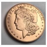 Morgan design 1 oz .999 copper round