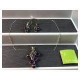QVC hagit gorali sterling silver purple stone