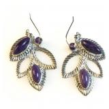 Southwestern Style purple Amethyst stone .925