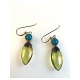 Jay King Green amber & turquoise .925 sterling
