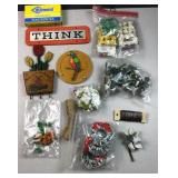 Crafting supplies Christmas, flowers, wire