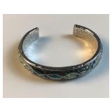QVC sterling silver orit shatzman blue/green