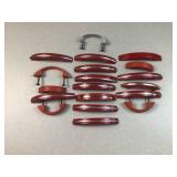 retro red drawer handle pulls