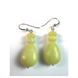 Jay King yellow serpentine earrings