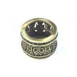 Heidi Daus blue multicolored Crystal ring size 9