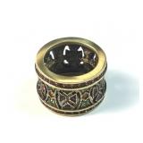 Heidi Daus red multicolored Crystal ring size 10