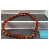Jay King carved carmelian beaded necklace