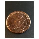 American Prospector design 1 oz .999 copper round