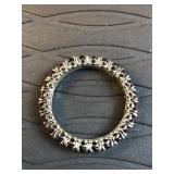 QVC sterling silver eternity gemstone band ring