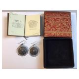QVC sterling silver ancient sun earrings