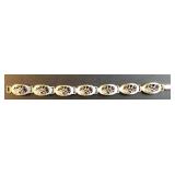 QVC garnet and sterling silver bracelet 8ï¿½