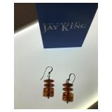 Jay king, mine finds Amber tone translucent bead