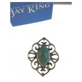Jay King turquoise necklace pendant 925 sterling