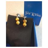 Jay King Tiger Eye gem stone .925 sterling