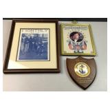 (3) US Navy wall hanging items